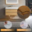 Meuble-lavabo simple 36 po avec plateau en pierre Lakeiya