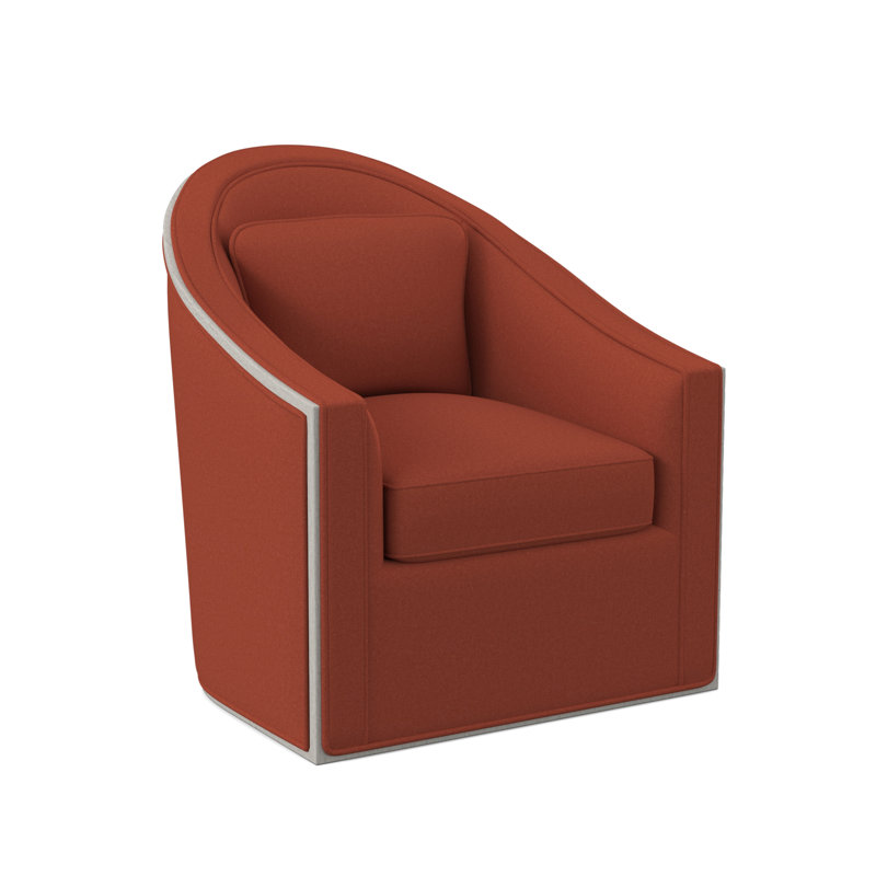 Fauteuil pivotant Academy, Bisque, Mélange de polyester Margaret Tangelo