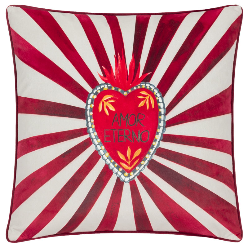 Amor Eterno Abstract Square Throw Cushion