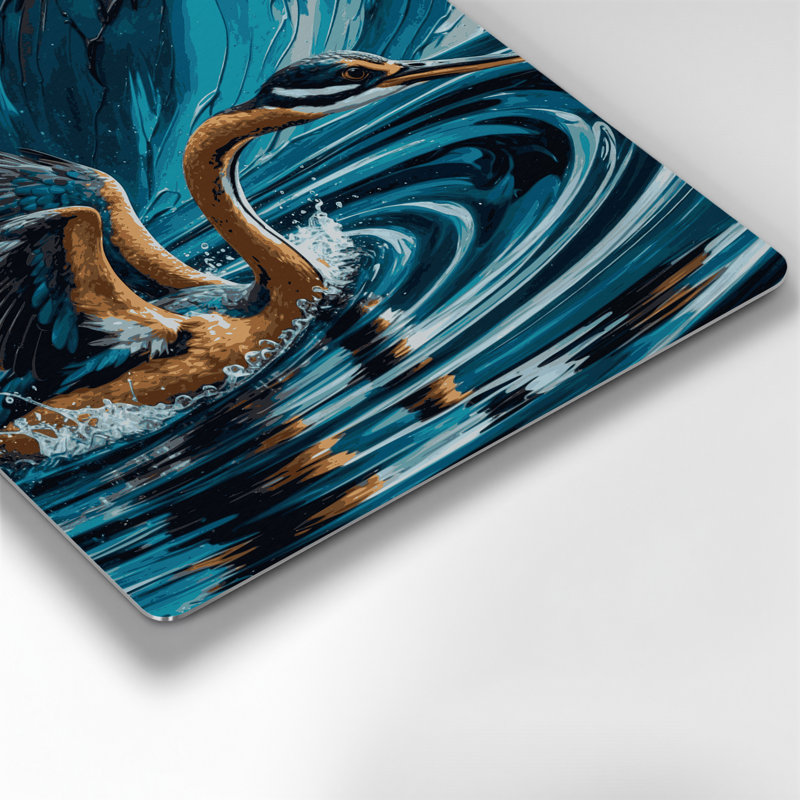 Art mural gris en faune sauvage, H 16 po x l 16 po