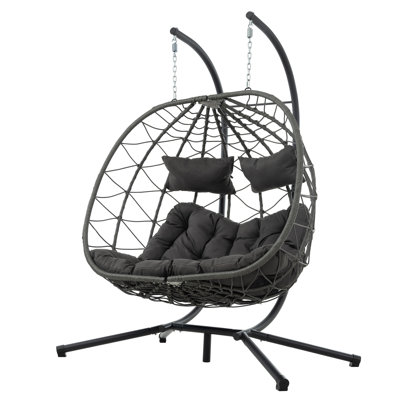 Balancelle 2 personnes avec support et coussin