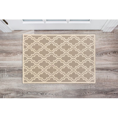 Hand Hooked Wool Geometric Indoor Rug