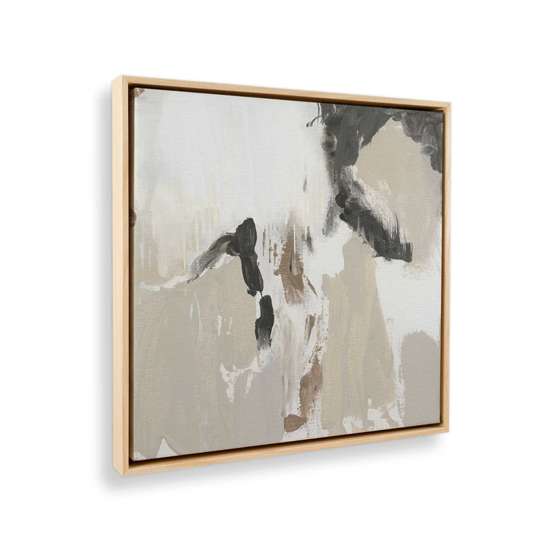 "Mosaïque monochrome V2" sur toile, Érable américain encadré, H 32,75 po x l 32,75 po x P 1,75 po