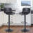 Adjustable Height Counter Stool with Metal Frame-1262000740