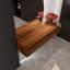 Meuble-lavabo contemporain de 60 po avec tiroir à fermeture en douceur et design flottant pour des solutions de rangement élégantes