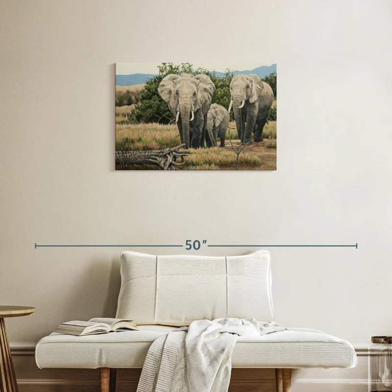 Éléphants de Brampt, H 20 po x l 30 po