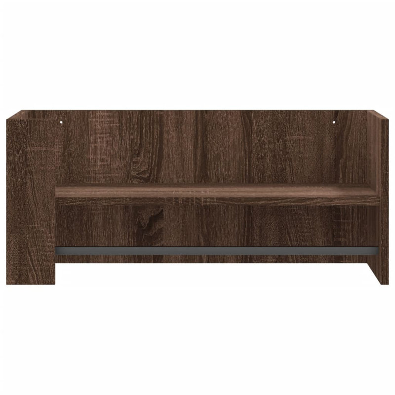 Robbert Floating Shelf, Brown Oak, 30.5cm H x 70.5cm W x 35cm