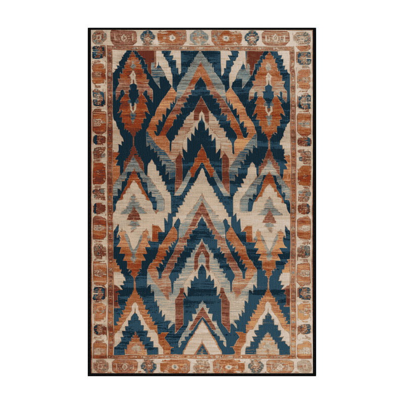 Tapis brun lavable à la machine, Rectangulaire 2 pi x 3 pi