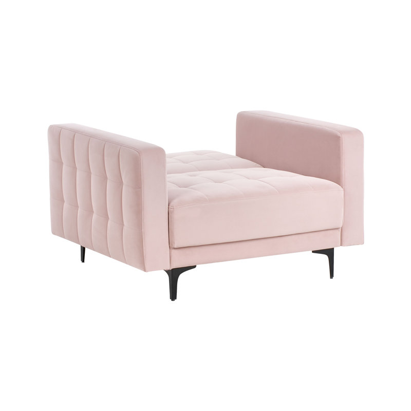 Armchair Chmura Velvet, Pastel Pink
