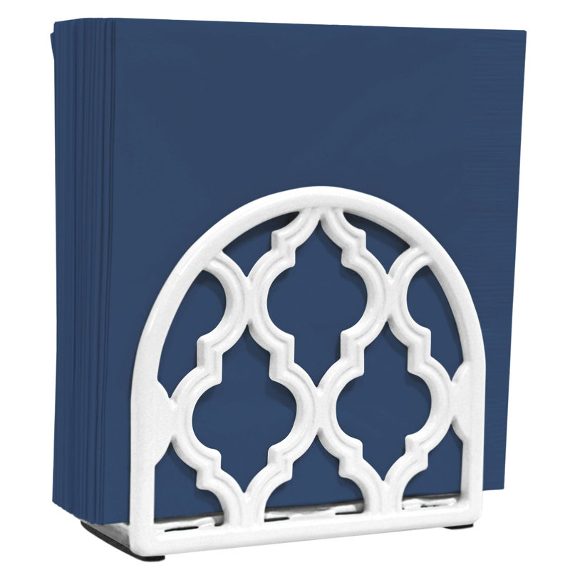 Porte-serviette classique en fonte, Blanc