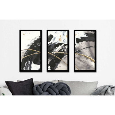 " Gilded Arcs II " 3 - Pieces