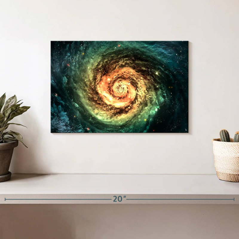 Oberle Spiral Galaxy, 8" H x 12" W