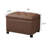 Rectangle Faux Leather Storage Ottoman with Casters-411278498