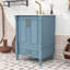 Meuble-lavabo moderne 24 po avec lavabo en céramique, charnières à fermeture douce, tiroir et tablette réglable-1426143188