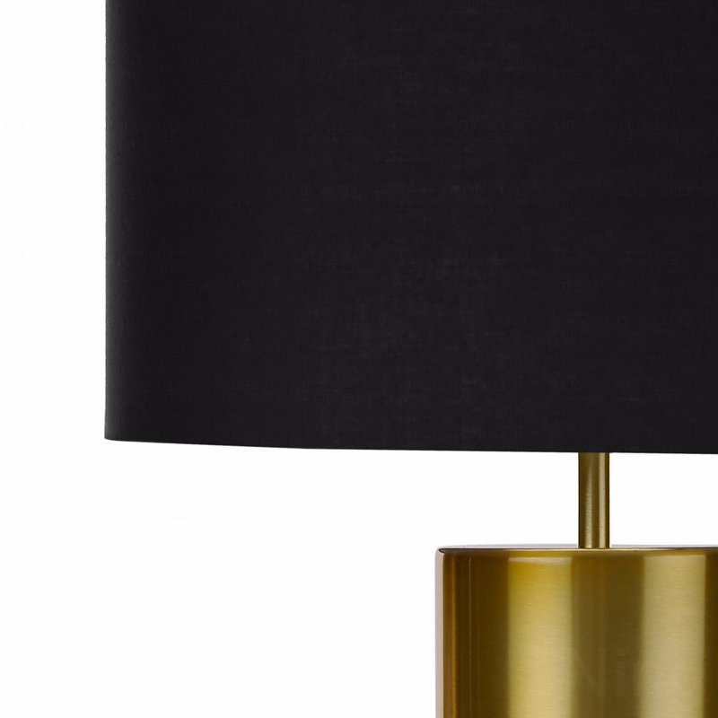 Table Lamp  - 25"H,, Black Concrete