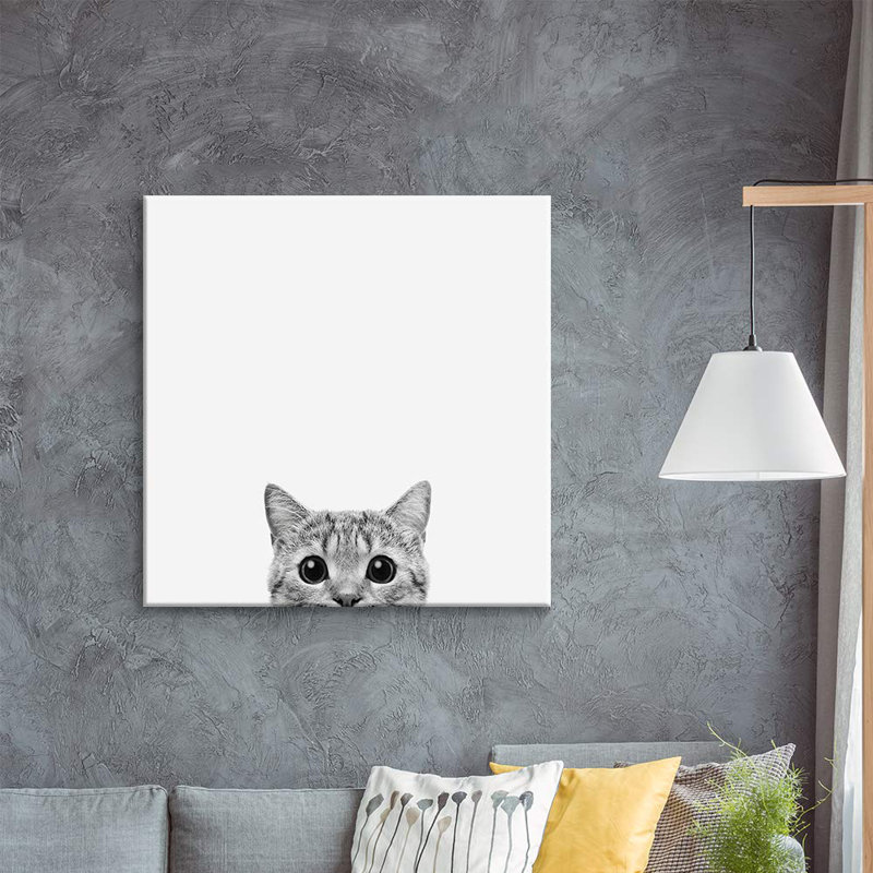 Baby Animals " Friendly Cat ", 16" H x 16" W x 1.5" D