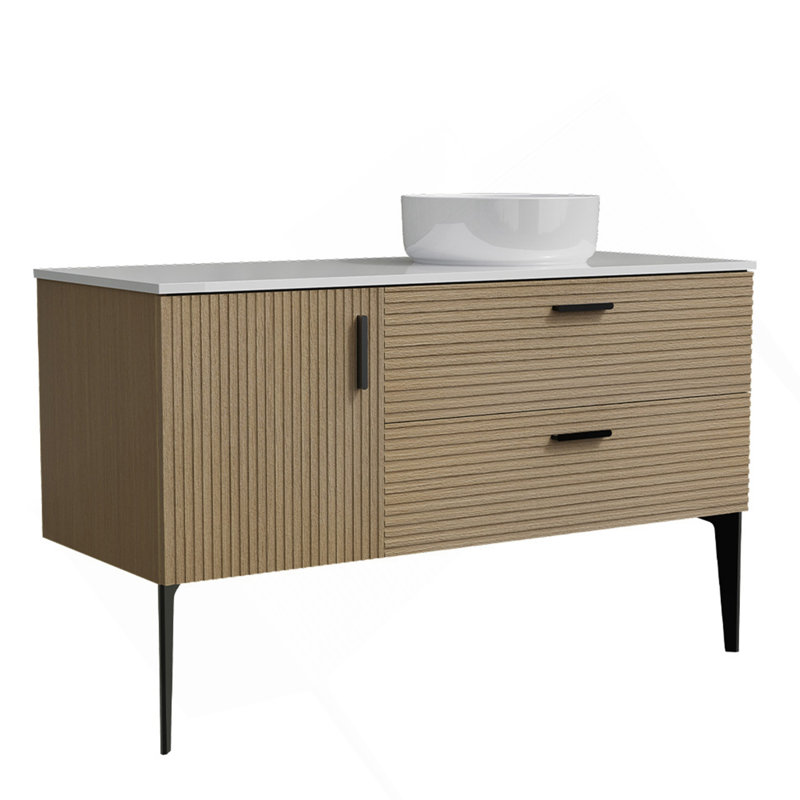 Meuble-lavabo autoportant pour salle de bain moderne Emilia