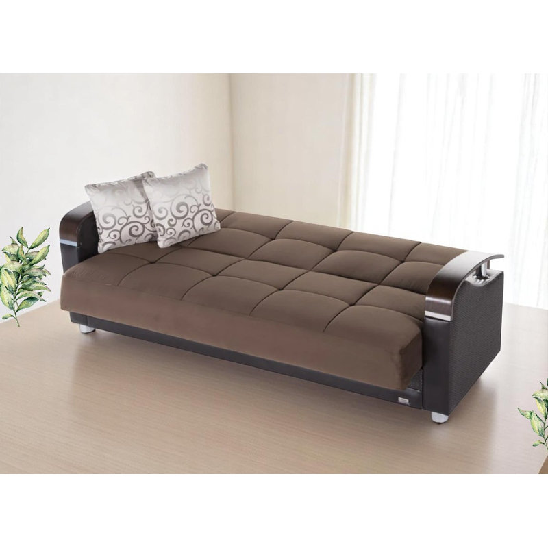 Canapé convertible, Brun