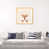 Toile avec cadre en bois beige sélectionné