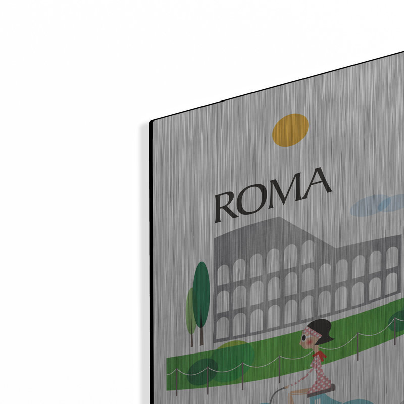 «Roma» par Tomas Design, art mural en métal, H 16 po x l 12 po