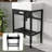 24"L*18"W White Ceramic Rectangular Sink Bathroom Console Sink with Overflow
