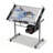 Lachus Tempered Glass Steel Drafting Table