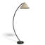 Lampadaire intégré Solana noir à hauteur réglable