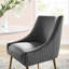Chaise de salle à manger rembourrée Discern-1151335376