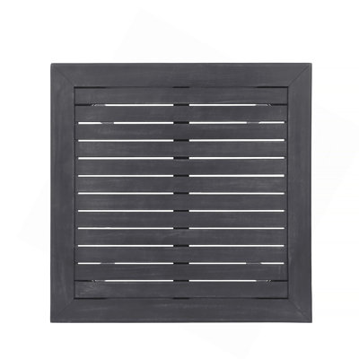Outdoor Minimalist Acacia Wood Square Bar Table