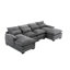 Grand canapé modulaire en U en chenille-232249527