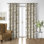 Bronte Gold Cotton Grommet Top Drapery Panel Set of 2