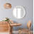 Round Beaded Bathroom Mirror