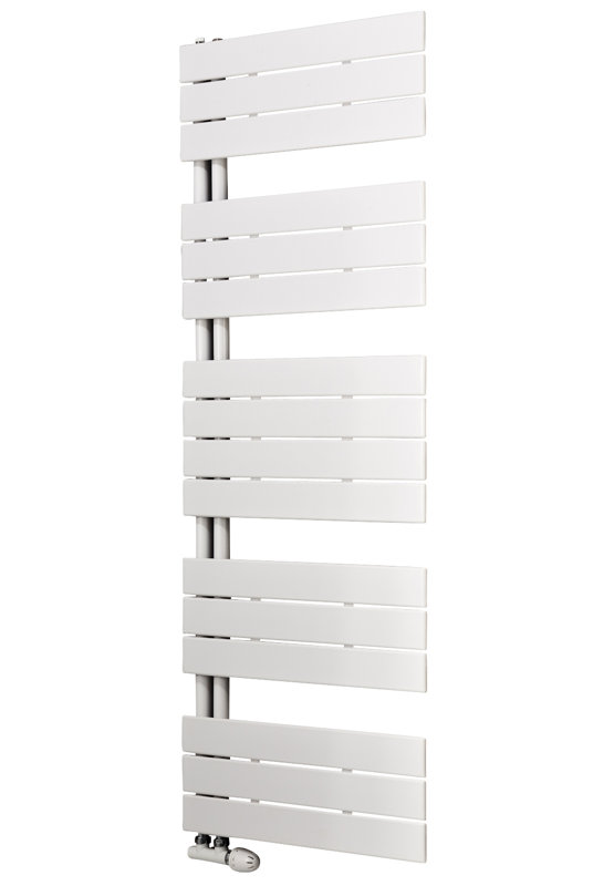 Andrew Flat Panel Towel Rail Heated Towel Rails, 149.5 cm H x 60 cm W x 8.1 cm D