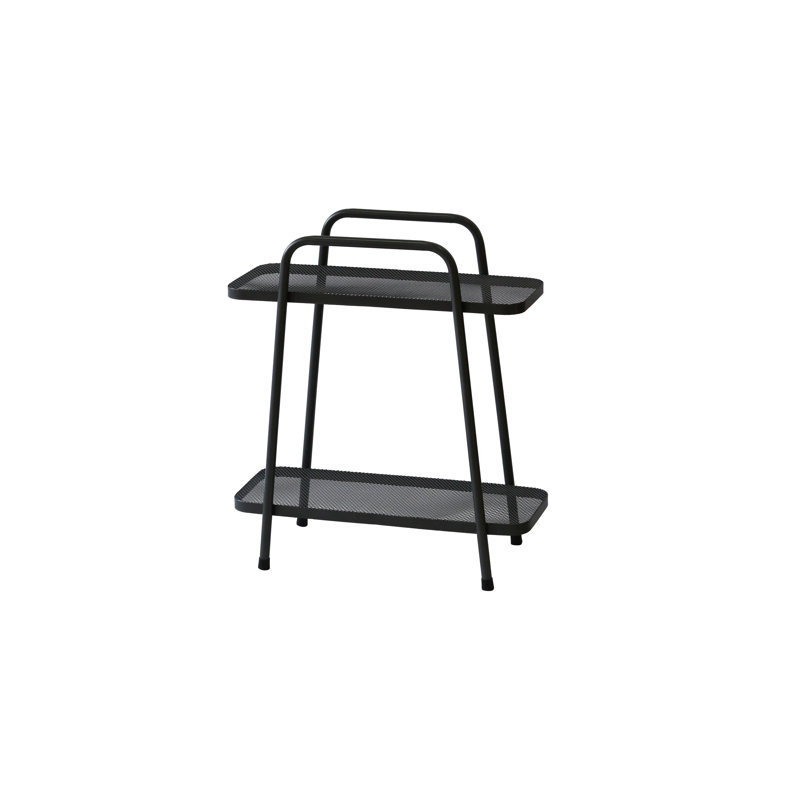 Grumium Modern Plant Stand 2 Shelf Tall, H66 x L60 x D26cm