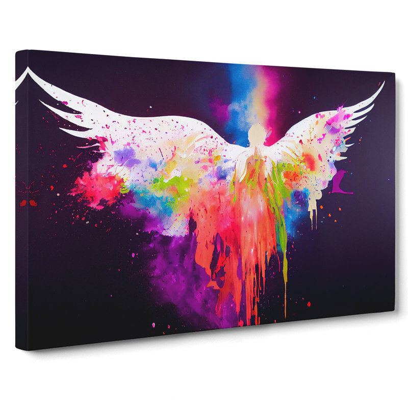 Angel Painted Vol.4 Abstract - Wrapped Canvas, 35cm H x 50cm W x 3cm D
