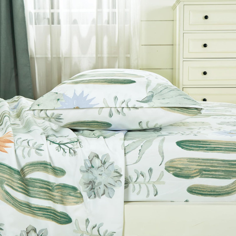 Southwestern Geometric Printed Microfiber Bed Sheet Set