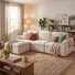 Canapé d'angle surdimensionné Moorebank de 110 po en forme de L avec méridienne, canapé modulaire rembourré à assise profonde