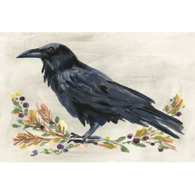 Taviana Harvest Raven II by June Erica Vess - Wrapped Canvas Print