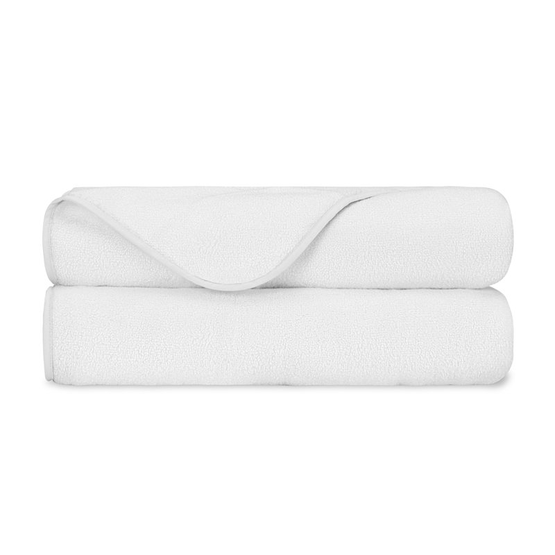 Izmir Solid Color Bath Mat, White