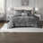 Luxurious Velvet Bedding Sets, Grey Polyester, Modern Home Comfort
