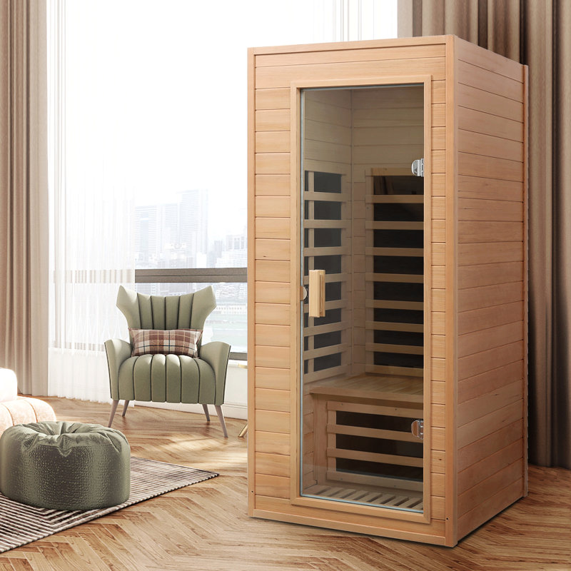 Hemlock One-Person Far Infrared Roof Embedded Indoor Sauna Room