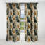Or et blanc Royal Flower Gardens I - Rideau occultant en marbre abstrait - 1 panneaux-107534061