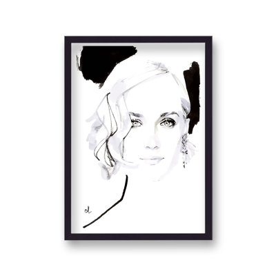 Marc Antoine Coulon Diane Kruger Celebrity Portrait - Single Picture Frame Print