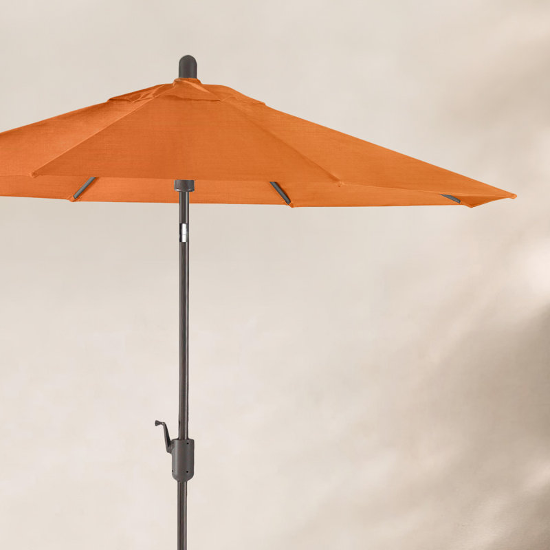 Parasol de marché Sunbrella® 8 pi 8 po Natalie, Bronze Antique, Toile Sunbrella® toscan