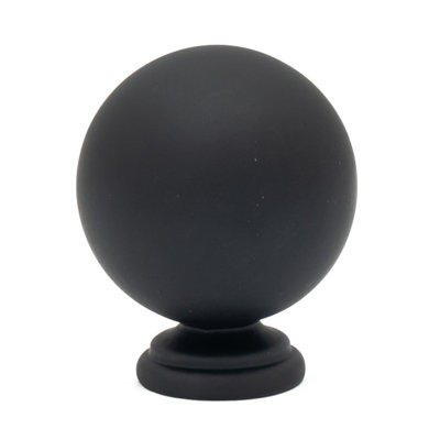 The Perfect Ball Knob 1-1/4" Matte Black Knob