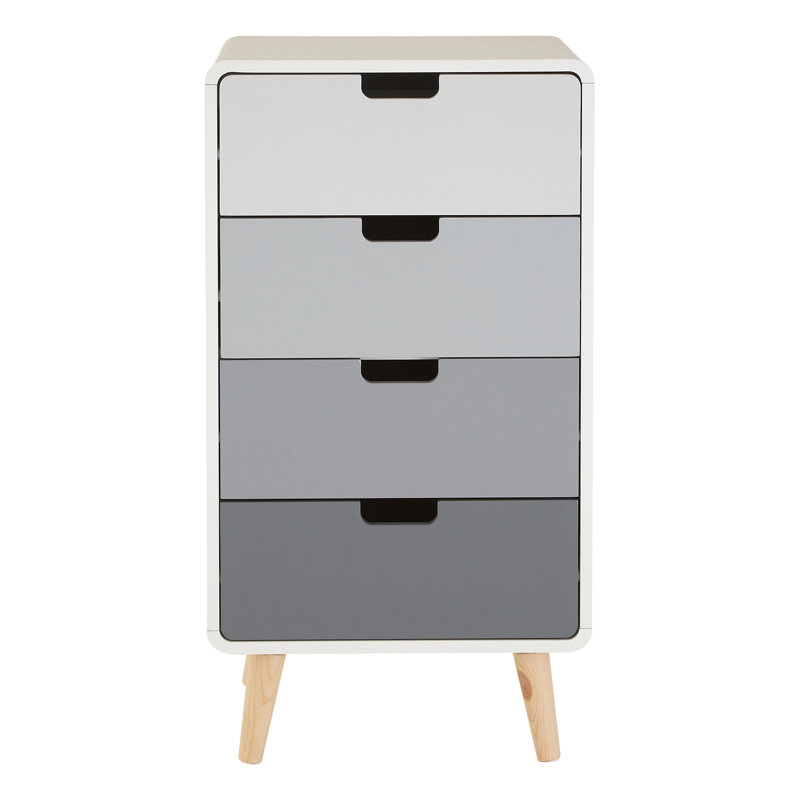 Amani 48cm W Solid + Manufactured Wood Bedside Table