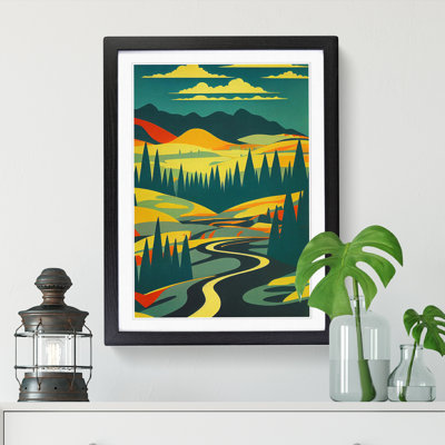 Spring Landscape Art Deco Vol.2 - Single Picture Frame Print