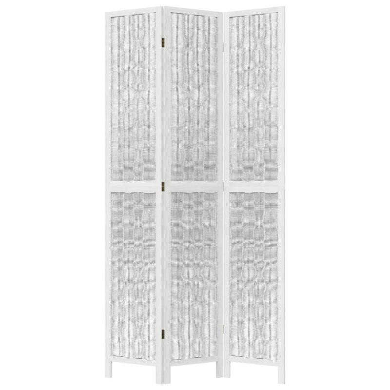 Alexzavier Solid Wood Accent Room Divider, White, 220cm H x 110cm W