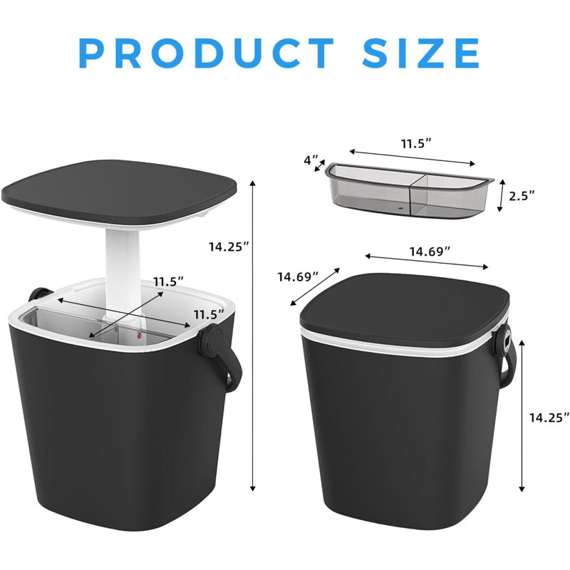 Portable Ice Bucket Table For Parties 3 In1 Ice Cooler Cocktail Patio Cool Bar Table For Camping  Poolside Party