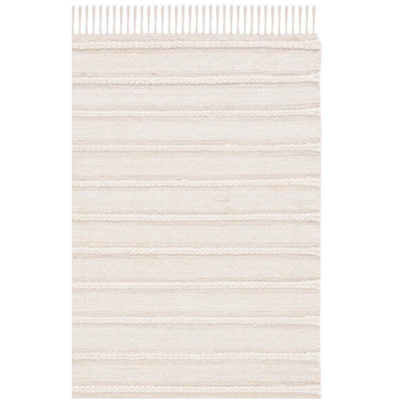 Tanyla Hand Woven Jute, Wool Striped Rug, Square 6'